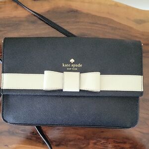 Kate Spade Black and Cream Crossbody Bag